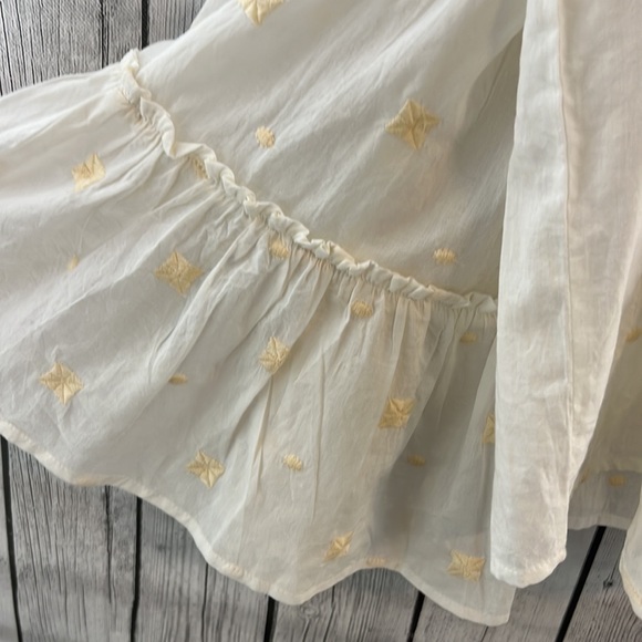 Shyanne Women’s Western Blouse Shirt Embroidered White Size Medium Long Sleeve - Picture 2 of 8